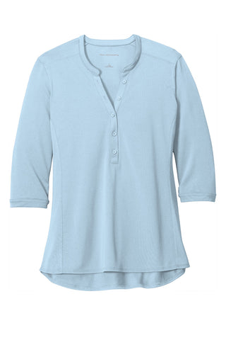 Port Authority Ladies UV Choice Pique Henley (Cloud Blue)