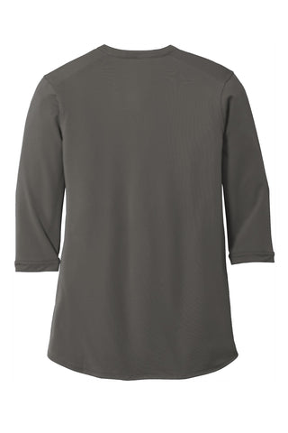 Port Authority Ladies UV Choice Pique Henley (Sterling Grey)