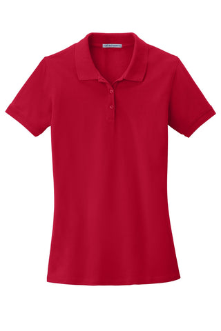 Port Authority Ladies EZCotton Polo (Apple Red)