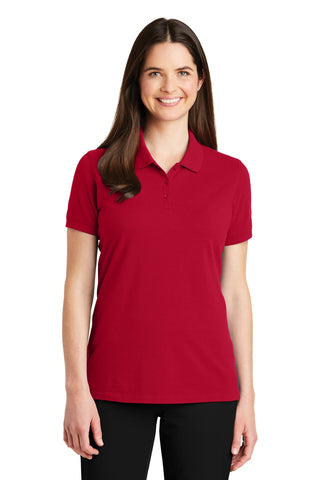 Port Authority Ladies EZCotton Polo (Apple Red)