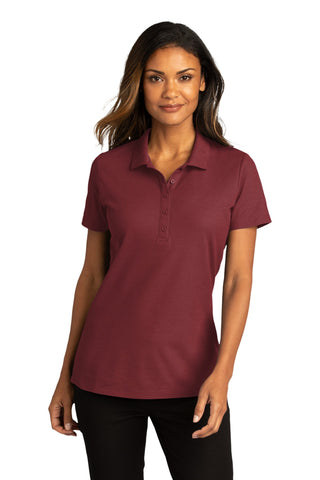 Port Authority Ladies SuperPro React Polo (Burgundy)