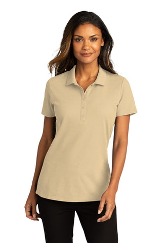 Port Authority Ladies SuperPro React Polo (Wheat)