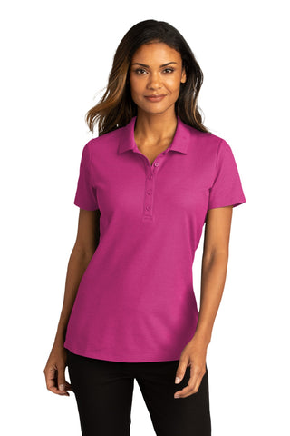 Port Authority Ladies SuperPro React Polo (Wild Berry)