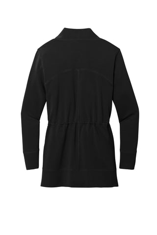 Port Authority Ladies Microterry Cardigan (Deep Black)