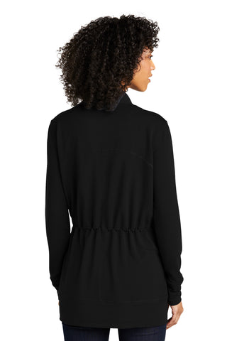 Port Authority Ladies Microterry Cardigan (Deep Black)