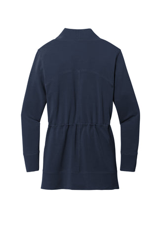 Port Authority Ladies Microterry Cardigan (River Blue Navy)