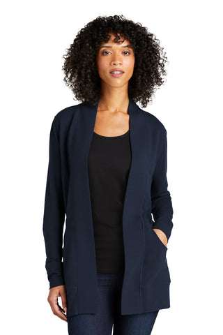 Port Authority Ladies Microterry Cardigan (River Blue Navy)