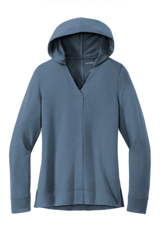 Port Authority Ladies Microterry Pullover Hoodie (Dusk Blue)