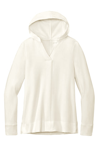 Port Authority Ladies Microterry Pullover Hoodie (Ivory Chiffon)