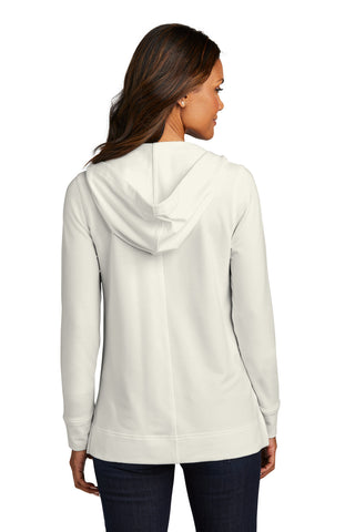 Port Authority Ladies Microterry Pullover Hoodie (Ivory Chiffon)