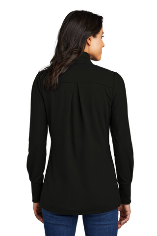 Port Authority Ladies Fairway Stretch 1/4-Zip (Deep Black)