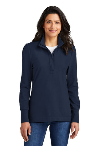 Port Authority Ladies Fairway Stretch 1/4-Zip (River Blue Navy)