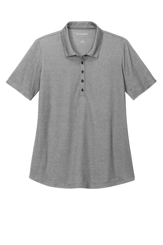 Port Authority Ladies Fine Pique Blend Polo (Charcoal Heather)