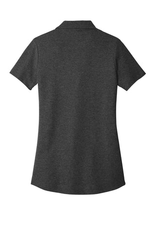 Port Authority Ladies C-FREE Cotton Blend Pique Polo (Charcoal Heather)