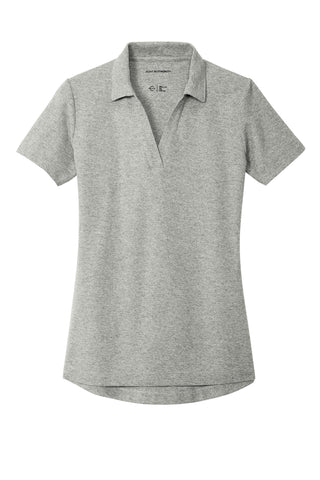 Port Authority Ladies C-FREE Cotton Blend Pique Polo (Deep Smoke Heather)