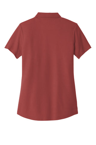 Port Authority Ladies C-FREE Cotton Blend Pique Polo (Garnet)