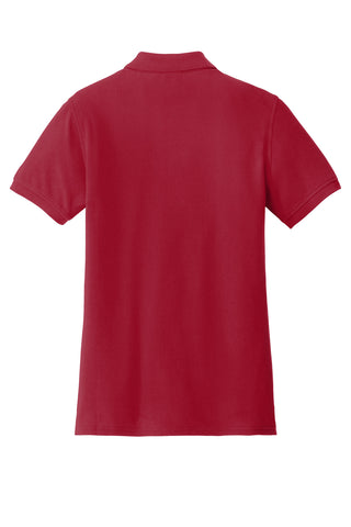 Port & Company Ladies Combed Ring Spun Pique Polo (Red)