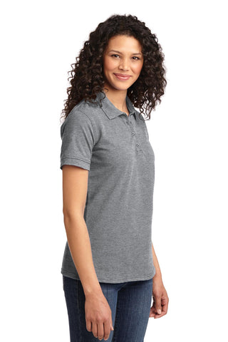 Port & Company Ladies Core Blend Pique Polo (Athletic Heather)