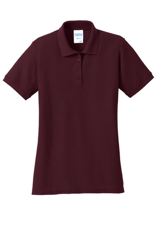 Port & Company Ladies Core Blend Pique Polo (Athletic Maroon)