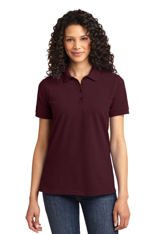 Port & Company Ladies Core Blend Pique Polo (Athletic Maroon)