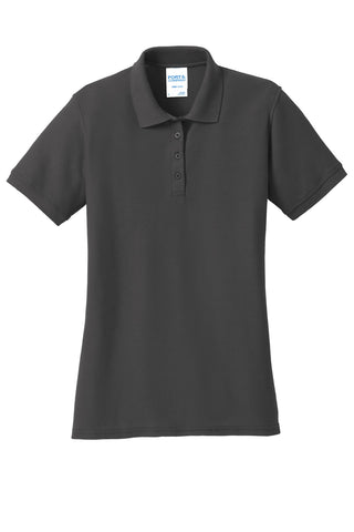 Port & Company Ladies Core Blend Pique Polo (Charcoal)