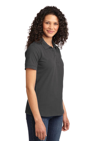 Port & Company Ladies Core Blend Pique Polo (Charcoal)