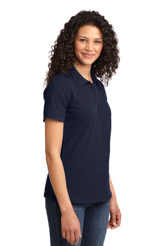 Port & Company Ladies Core Blend Pique Polo (Deep Navy)