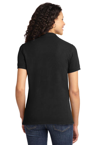 Port & Company Ladies Core Blend Pique Polo (Jet Black)