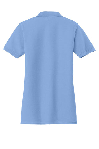 Port & Company Ladies Core Blend Pique Polo (Light Blue)