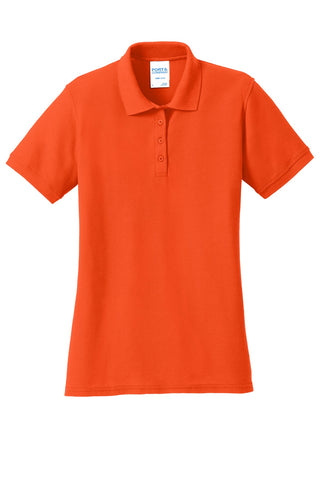 Port & Company Ladies Core Blend Pique Polo (Orange)