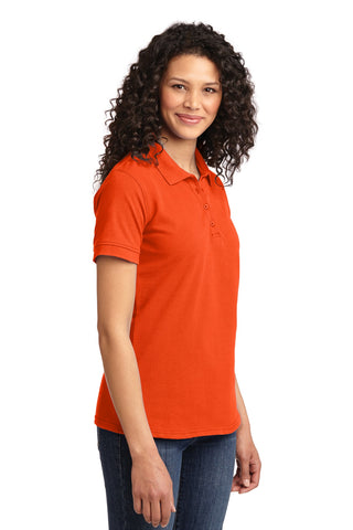 Port & Company Ladies Core Blend Pique Polo (Orange)