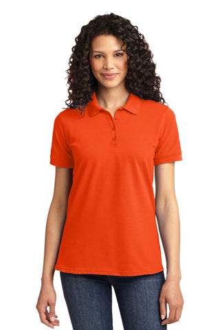 Port & Company Ladies Core Blend Pique Polo (Orange)