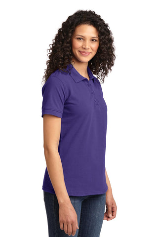 Port & Company Ladies Core Blend Pique Polo (Purple)