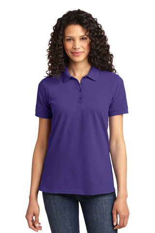 Port & Company Ladies Core Blend Pique Polo (Purple)