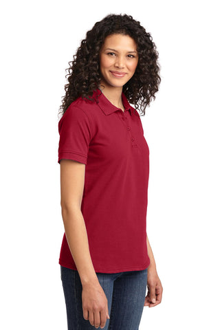 Port & Company Ladies Core Blend Pique Polo (Red)