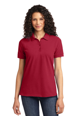 Port & Company Ladies Core Blend Pique Polo (Red)