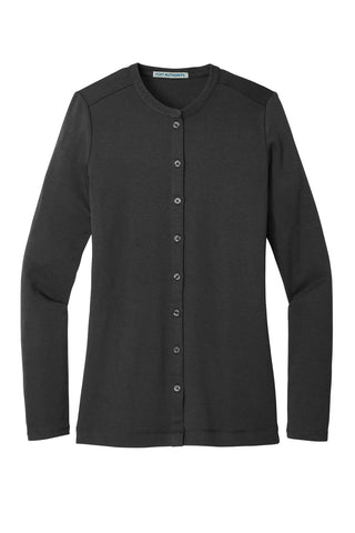 Port Authority Ladies Concept Stretch Button-Front Cardigan (Black)