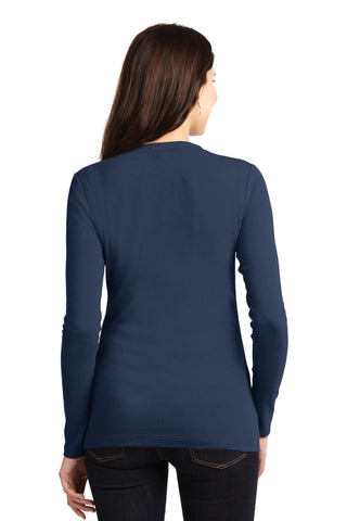 Port Authority Ladies Concept Stretch Button-Front Cardigan (Dress Blue Navy)