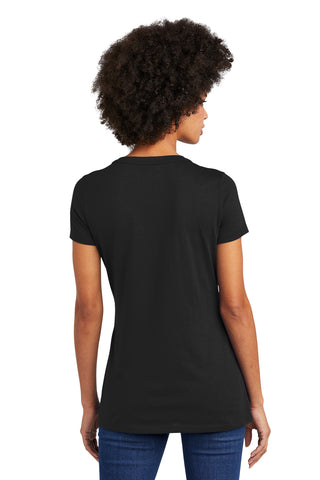 New Era Ladies Heritage Blend V-Neck Tee (Black)