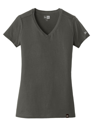 New Era Ladies Heritage Blend V-Neck Tee (Graphite)