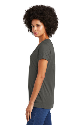 New Era Ladies Heritage Blend V-Neck Tee (Graphite)