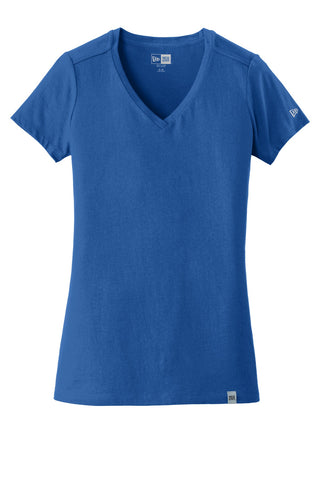 New Era Ladies Heritage Blend V-Neck Tee (Royal)