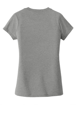 New Era Ladies Heritage Blend V-Neck Tee (Shadow Grey Heather)