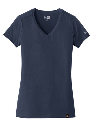 New Era Ladies Heritage Blend V-Neck Tee (True Navy)