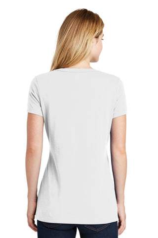 New Era Ladies Heritage Blend V-Neck Tee (White)