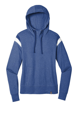 New Era Ladies Heritage Blend Varsity Hoodie (Royal Heather/ Royal/ White)