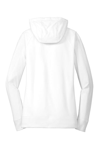 New Era Ladies Sueded Cotton Blend Full-Zip Hoodie (White)