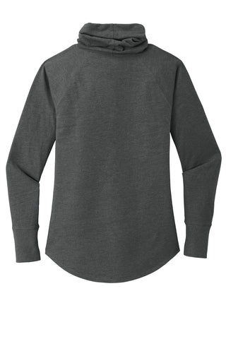 New Era Ladies Sueded Cotton Blend Cowl Tee (Black Heather)