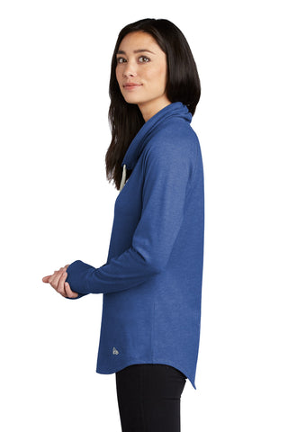 New Era Ladies Sueded Cotton Blend Cowl Tee (Royal Heather)
