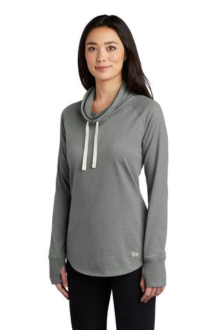 New Era Ladies Sueded Cotton Blend Cowl Tee (Shadow Grey Heather)